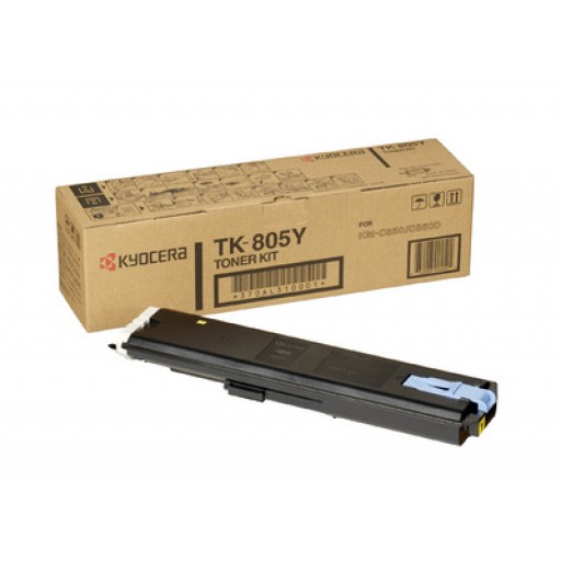 Kyocera Mita TK-805Y, Toner Cartridge Yellow, KM C850- Original